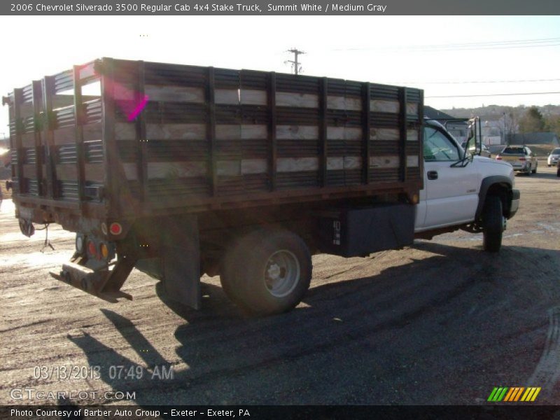 Summit White / Medium Gray 2006 Chevrolet Silverado 3500 Regular Cab 4x4 Stake Truck