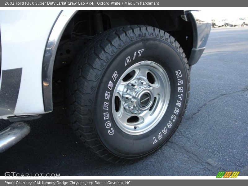 Oxford White / Medium Parchment 2002 Ford F350 Super Duty Lariat Crew Cab 4x4