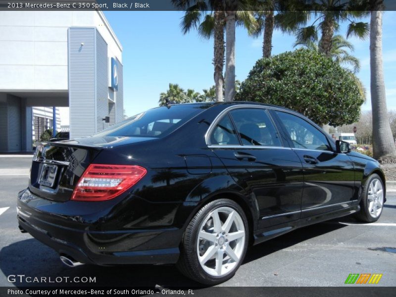 Black / Black 2013 Mercedes-Benz C 350 Sport
