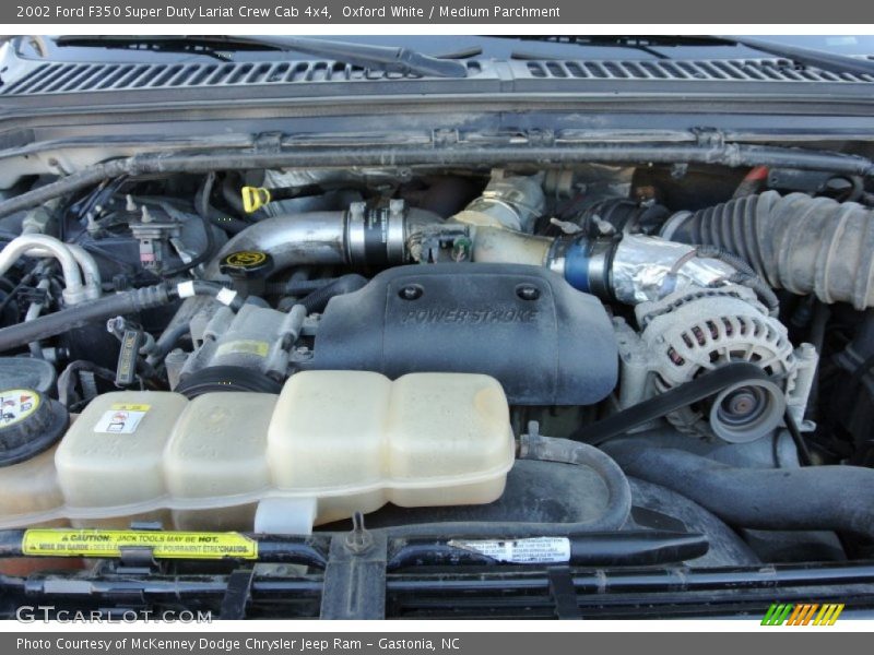 Oxford White / Medium Parchment 2002 Ford F350 Super Duty Lariat Crew Cab 4x4