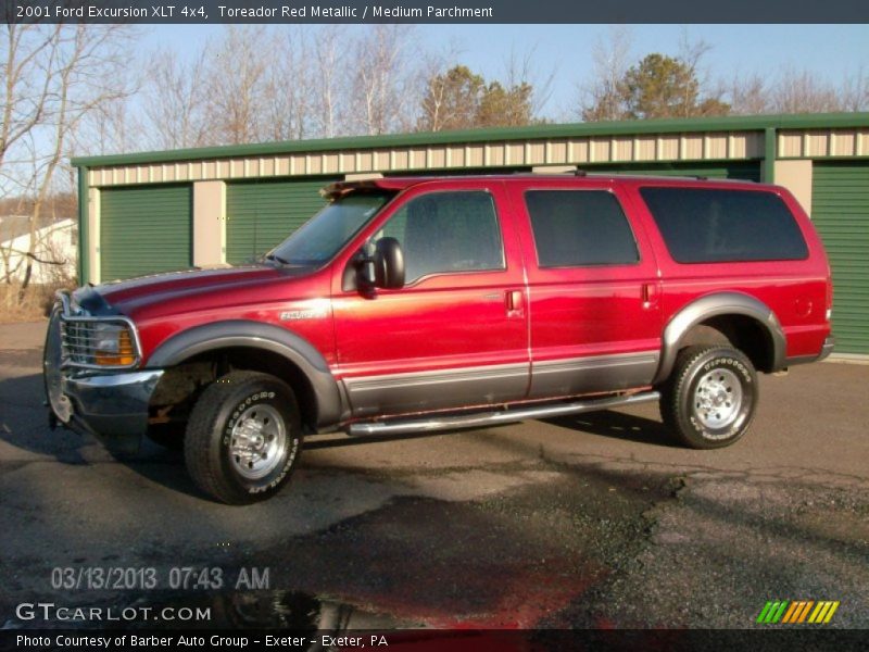 Toreador Red Metallic / Medium Parchment 2001 Ford Excursion XLT 4x4