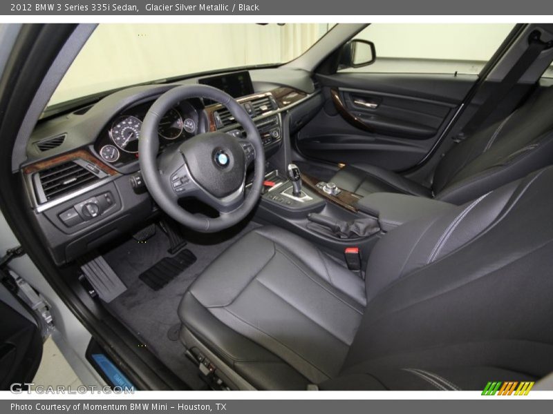Glacier Silver Metallic / Black 2012 BMW 3 Series 335i Sedan