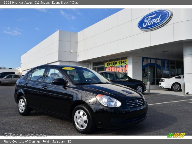 Front 3/4 View of 2008 Accent GLS Sedan