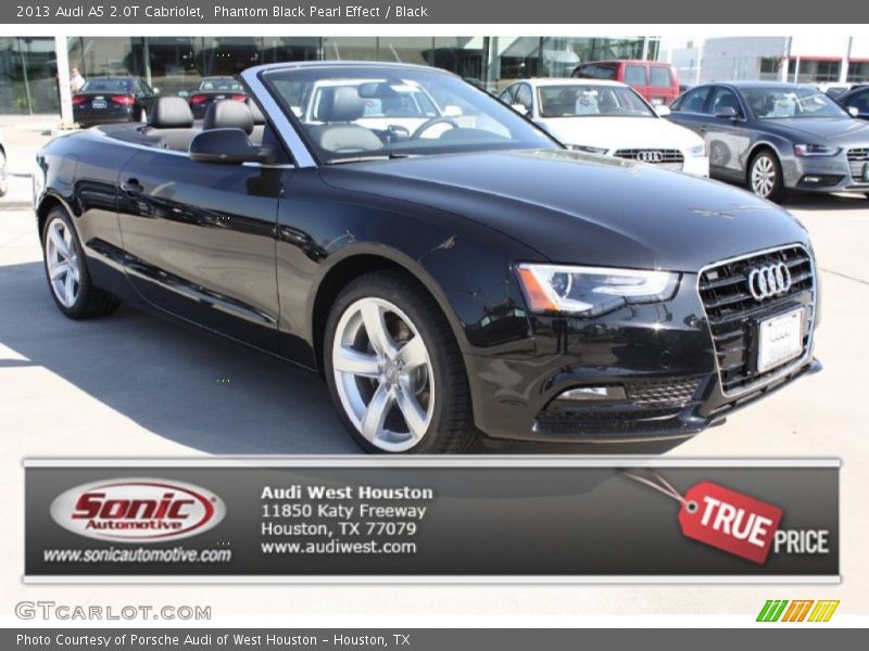 Phantom Black Pearl Effect / Black 2013 Audi A5 2.0T Cabriolet