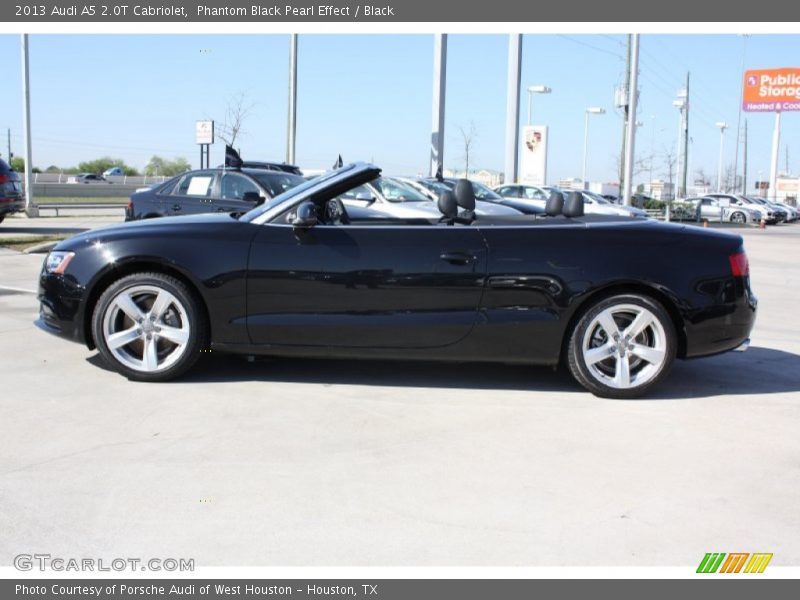 Phantom Black Pearl Effect / Black 2013 Audi A5 2.0T Cabriolet