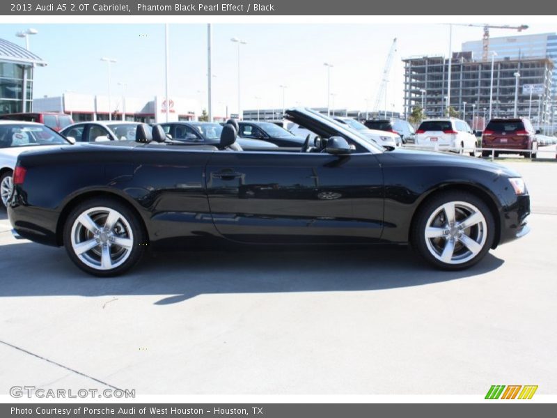 Phantom Black Pearl Effect / Black 2013 Audi A5 2.0T Cabriolet