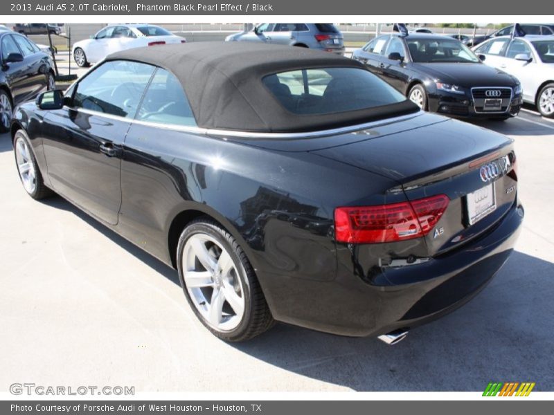 Phantom Black Pearl Effect / Black 2013 Audi A5 2.0T Cabriolet