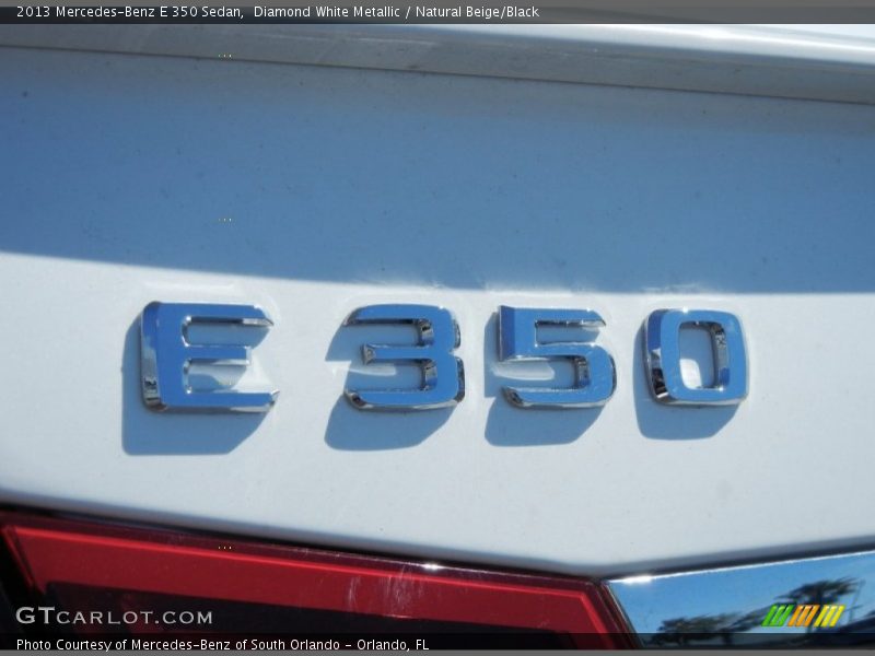 Diamond White Metallic / Natural Beige/Black 2013 Mercedes-Benz E 350 Sedan