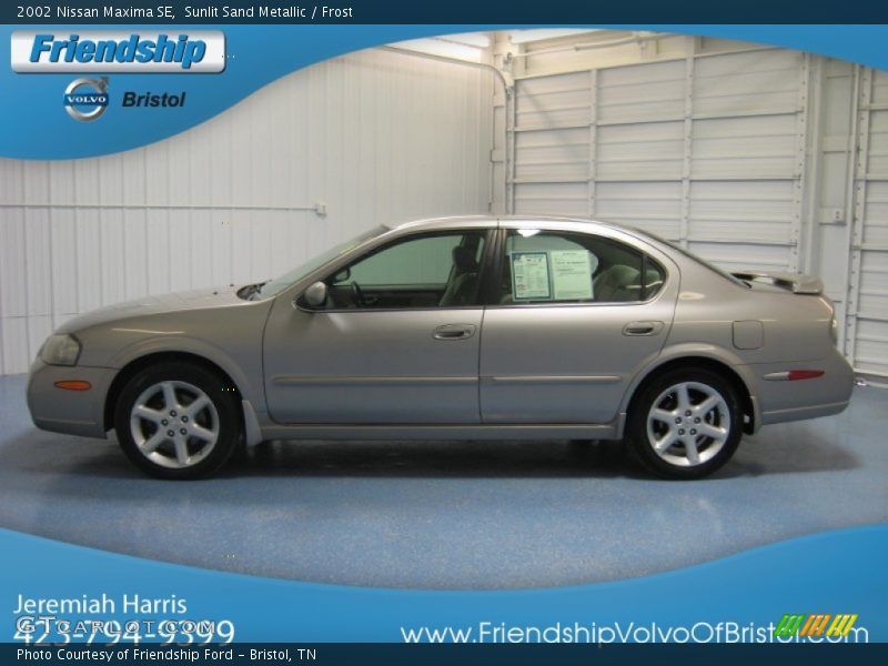 Sunlit Sand Metallic / Frost 2002 Nissan Maxima SE