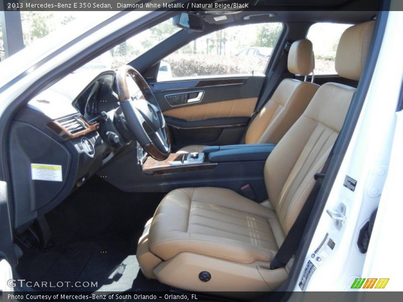  2013 E 350 Sedan Natural Beige/Black Interior