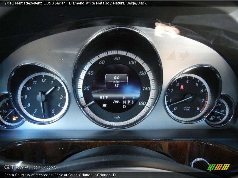 Diamond White Metallic / Natural Beige/Black 2013 Mercedes-Benz E 350 Sedan