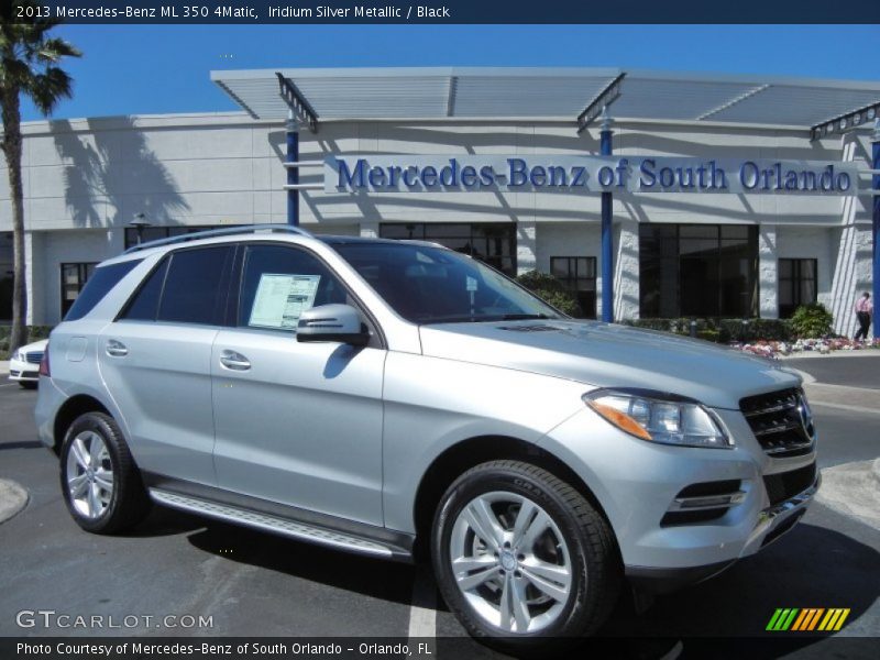 Iridium Silver Metallic / Black 2013 Mercedes-Benz ML 350 4Matic