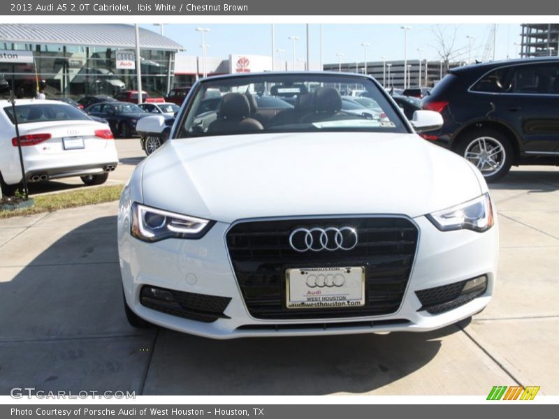 Ibis White / Chestnut Brown 2013 Audi A5 2.0T Cabriolet