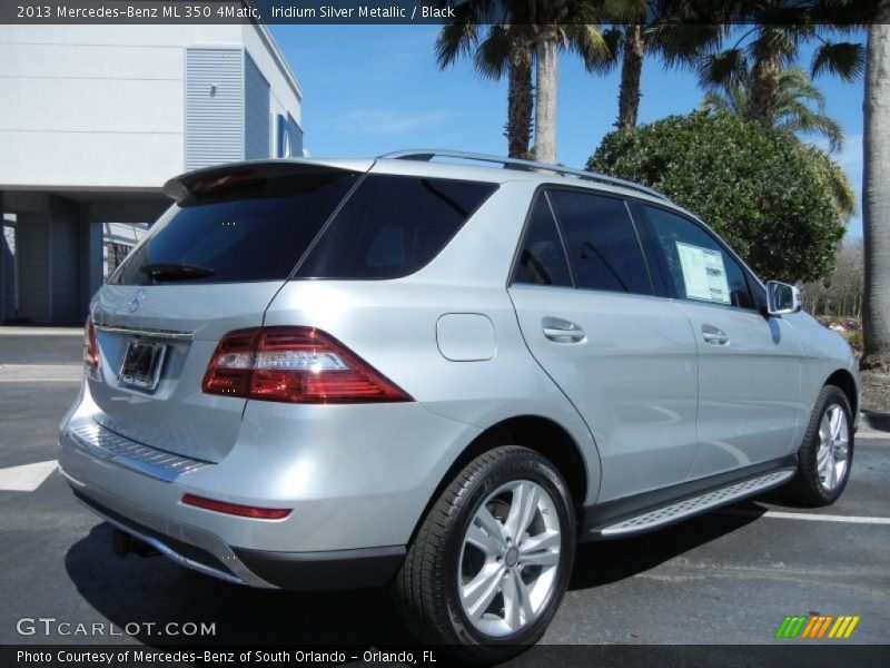Iridium Silver Metallic / Black 2013 Mercedes-Benz ML 350 4Matic
