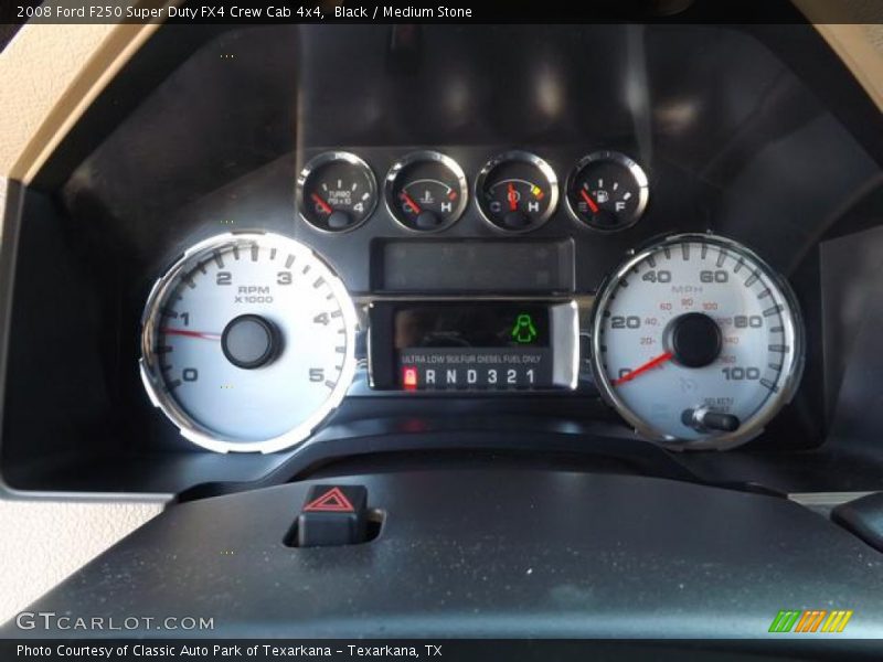 Black / Medium Stone 2008 Ford F250 Super Duty FX4 Crew Cab 4x4