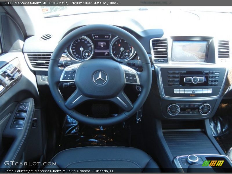 Iridium Silver Metallic / Black 2013 Mercedes-Benz ML 350 4Matic