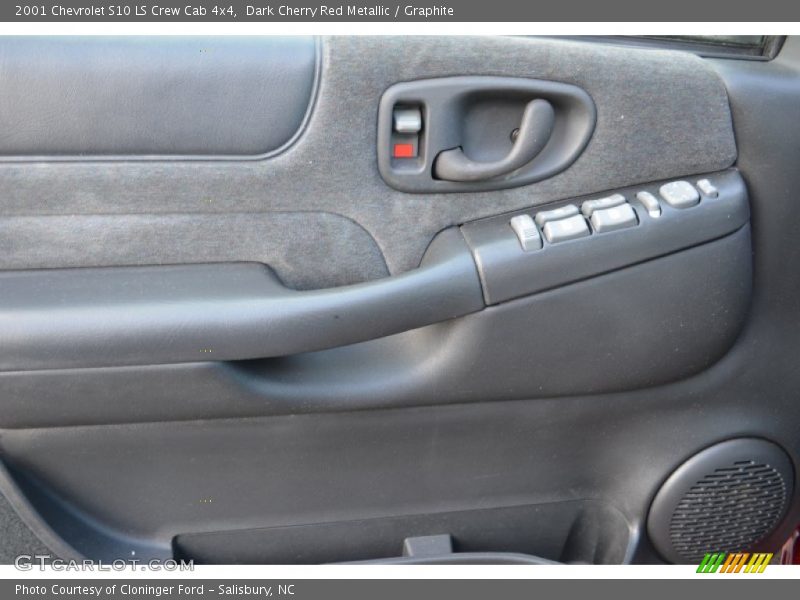 Dark Cherry Red Metallic / Graphite 2001 Chevrolet S10 LS Crew Cab 4x4