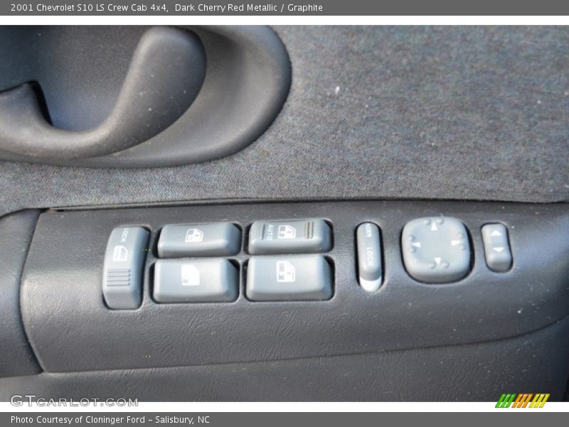 Dark Cherry Red Metallic / Graphite 2001 Chevrolet S10 LS Crew Cab 4x4