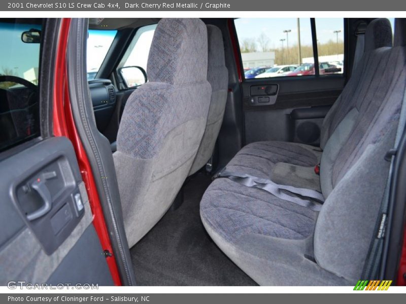 Dark Cherry Red Metallic / Graphite 2001 Chevrolet S10 LS Crew Cab 4x4