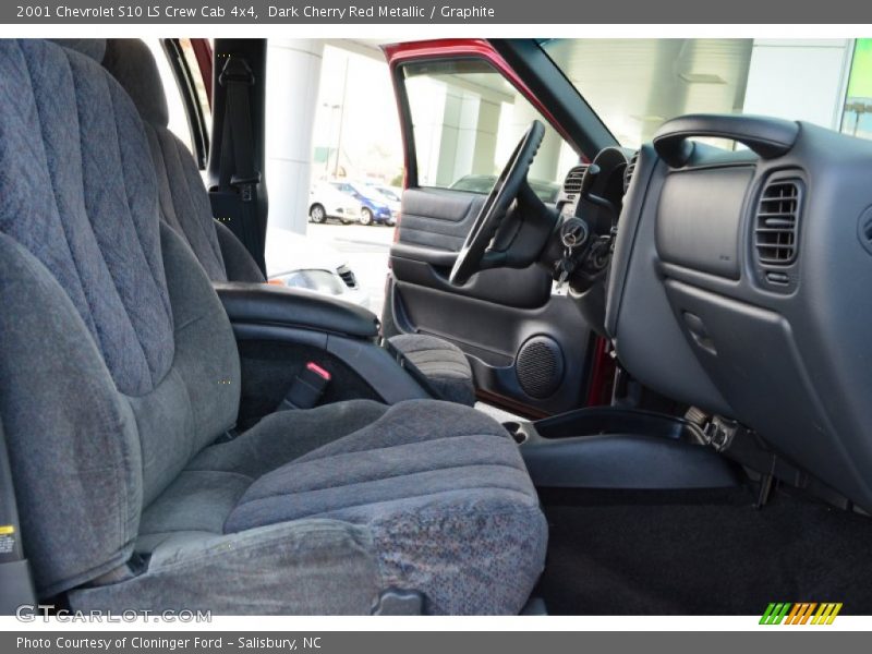 Dark Cherry Red Metallic / Graphite 2001 Chevrolet S10 LS Crew Cab 4x4