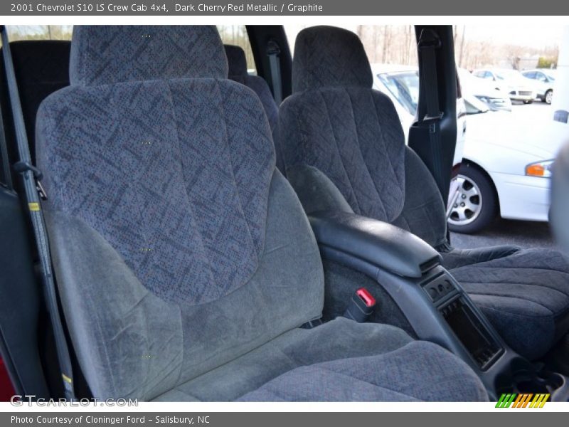 Dark Cherry Red Metallic / Graphite 2001 Chevrolet S10 LS Crew Cab 4x4