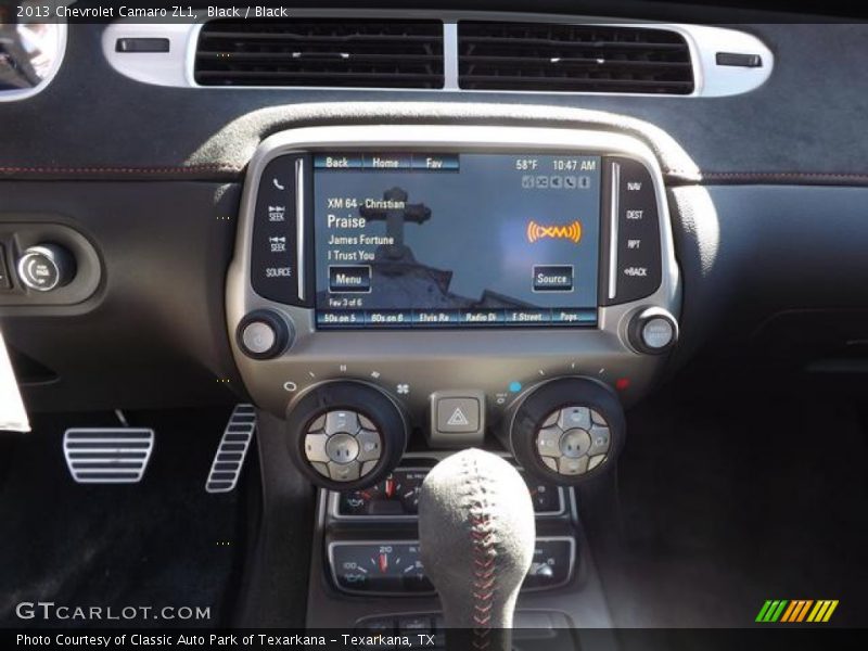 Controls of 2013 Camaro ZL1