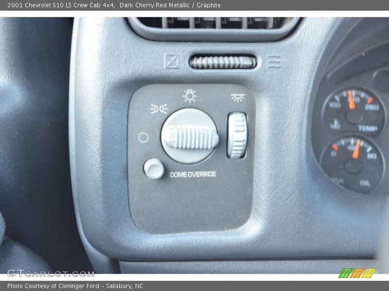 Dark Cherry Red Metallic / Graphite 2001 Chevrolet S10 LS Crew Cab 4x4