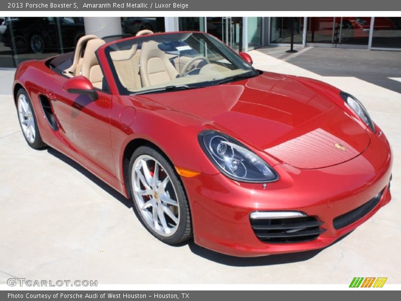 Front 3/4 View of 2013 Boxster S