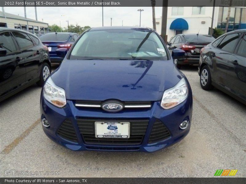 Sonic Blue Metallic / Charcoal Black 2012 Ford Focus SE 5-Door