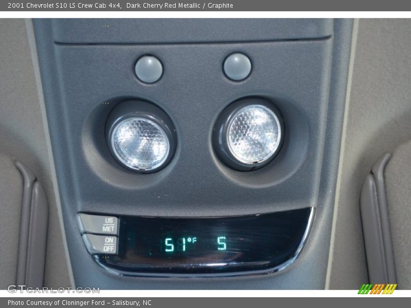 Dark Cherry Red Metallic / Graphite 2001 Chevrolet S10 LS Crew Cab 4x4