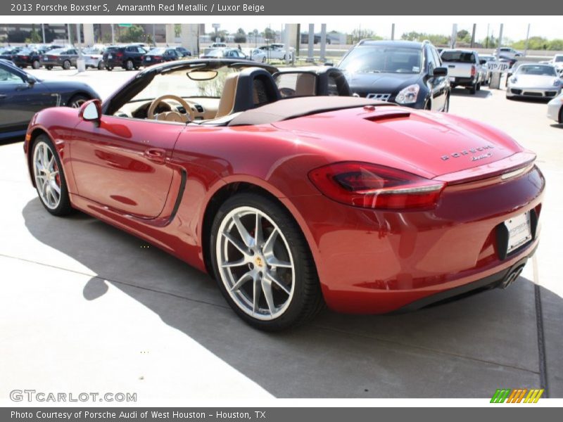 Amaranth Red Metallic / Luxor Beige 2013 Porsche Boxster S
