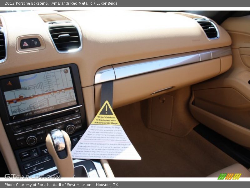 Amaranth Red Metallic / Luxor Beige 2013 Porsche Boxster S