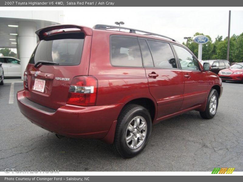 Salsa Red Pearl / Ash Gray 2007 Toyota Highlander V6 4WD