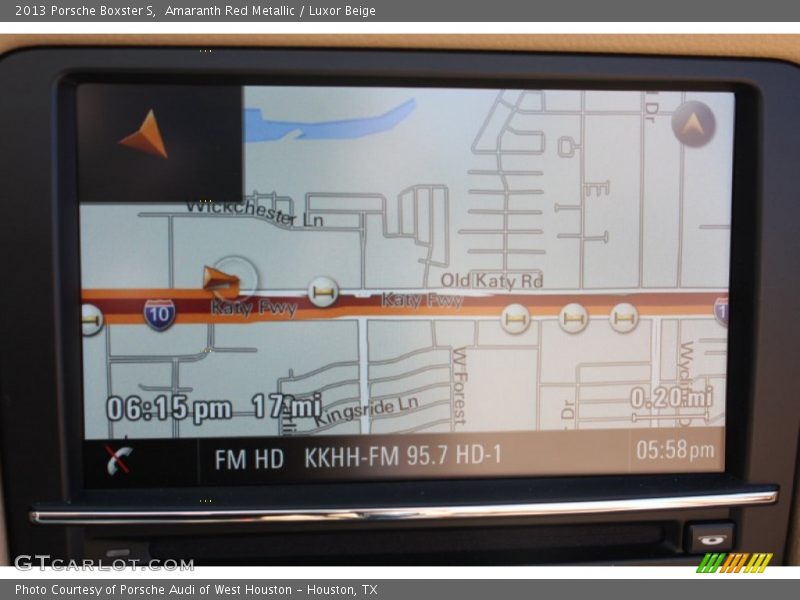 Navigation of 2013 Boxster S