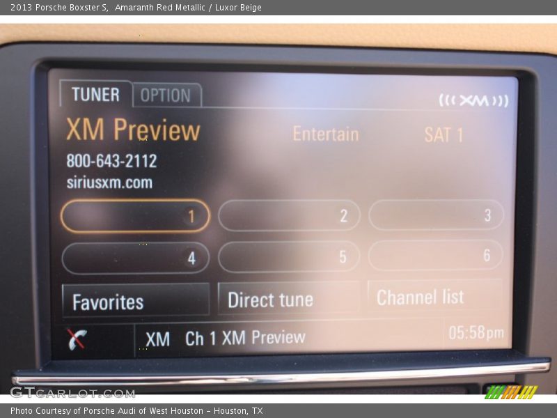 Amaranth Red Metallic / Luxor Beige 2013 Porsche Boxster S