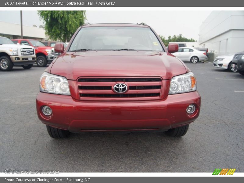 Salsa Red Pearl / Ash Gray 2007 Toyota Highlander V6 4WD