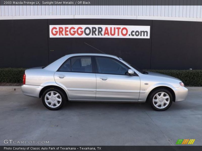 Sunlight Silver Metallic / Off Black 2003 Mazda Protege LX