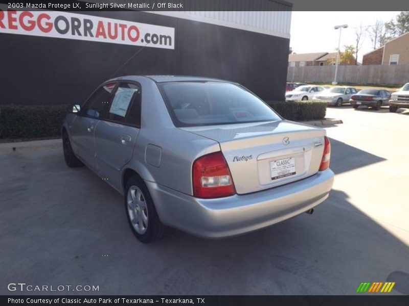 Sunlight Silver Metallic / Off Black 2003 Mazda Protege LX