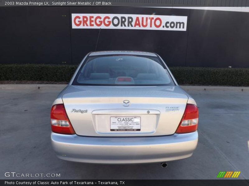 Sunlight Silver Metallic / Off Black 2003 Mazda Protege LX