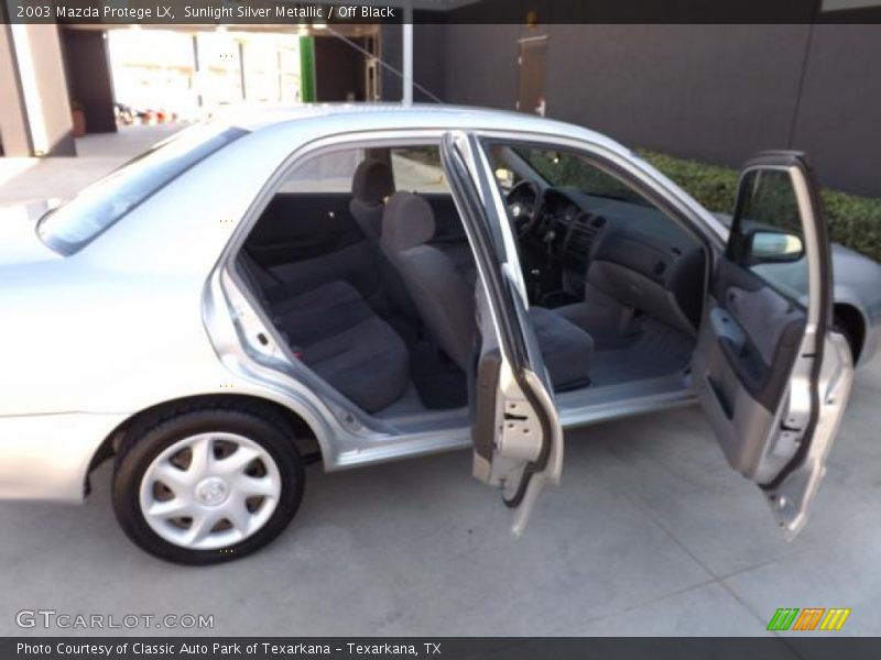 Sunlight Silver Metallic / Off Black 2003 Mazda Protege LX