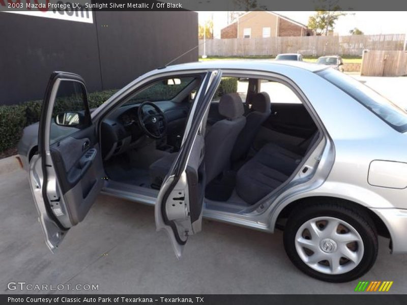 Sunlight Silver Metallic / Off Black 2003 Mazda Protege LX