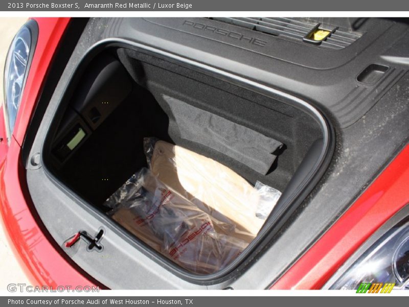  2013 Boxster S Trunk