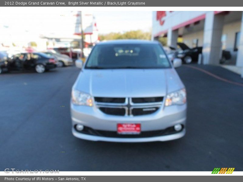 Bright Silver Metallic / Black/Light Graystone 2012 Dodge Grand Caravan Crew