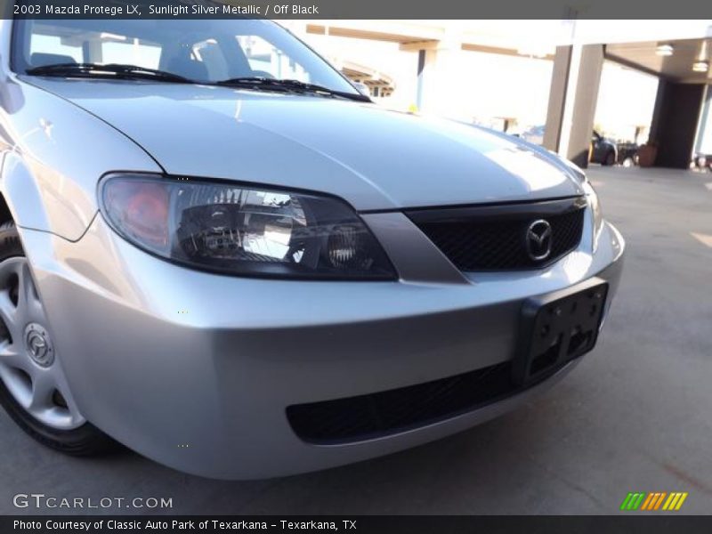 Sunlight Silver Metallic / Off Black 2003 Mazda Protege LX