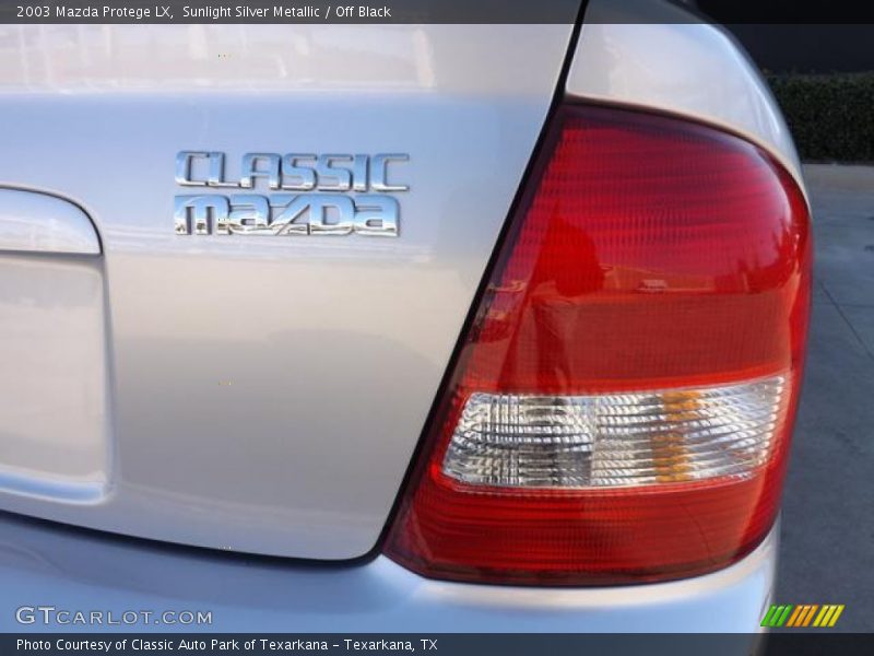 Sunlight Silver Metallic / Off Black 2003 Mazda Protege LX