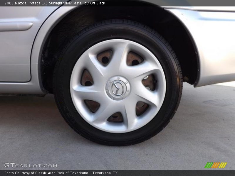 Sunlight Silver Metallic / Off Black 2003 Mazda Protege LX