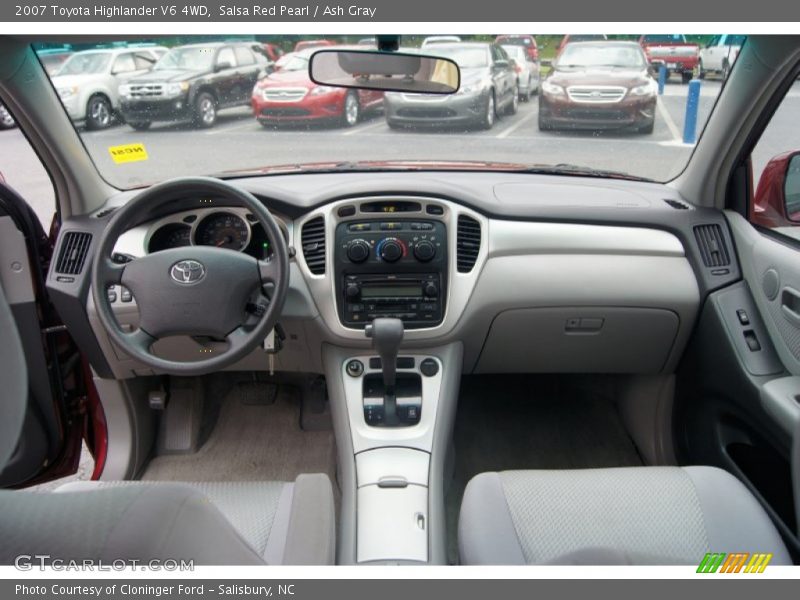 Salsa Red Pearl / Ash Gray 2007 Toyota Highlander V6 4WD
