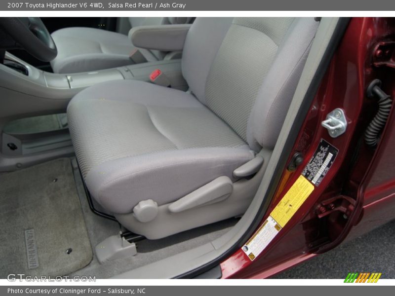 Salsa Red Pearl / Ash Gray 2007 Toyota Highlander V6 4WD