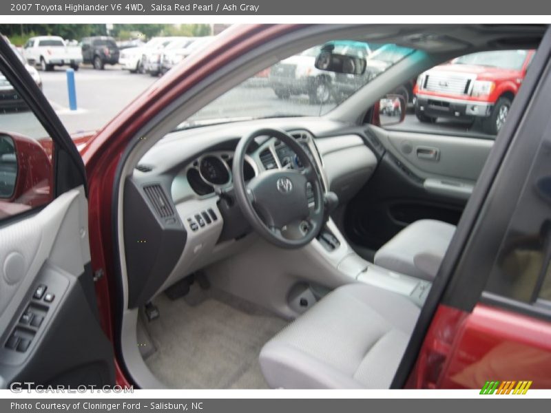 Salsa Red Pearl / Ash Gray 2007 Toyota Highlander V6 4WD