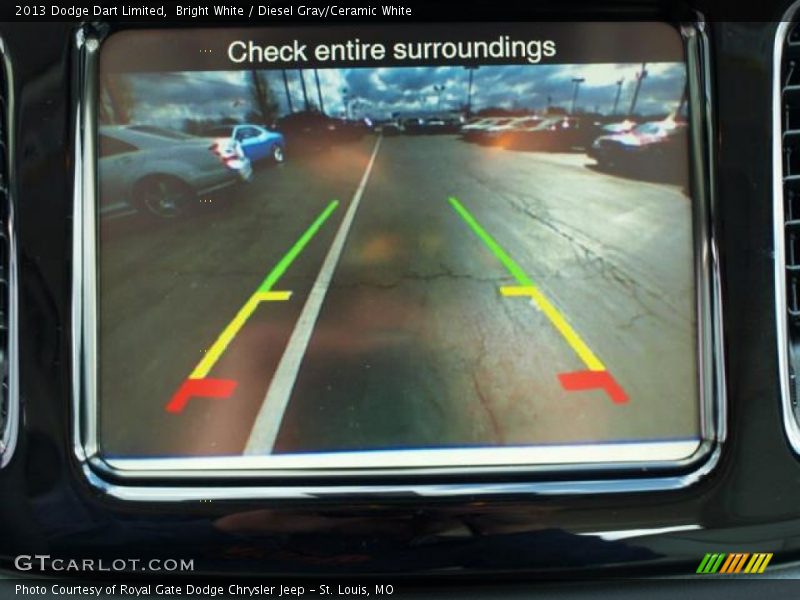 Bright White / Diesel Gray/Ceramic White 2013 Dodge Dart Limited